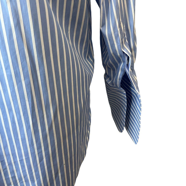 Alâra Men's Blue Striped Buttondown Shirt Sz 32-33