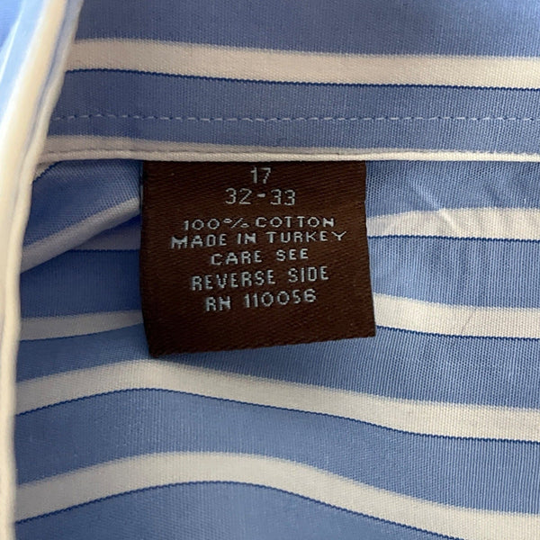 Alâra Men's Blue Striped Buttondown Shirt Sz 32-33