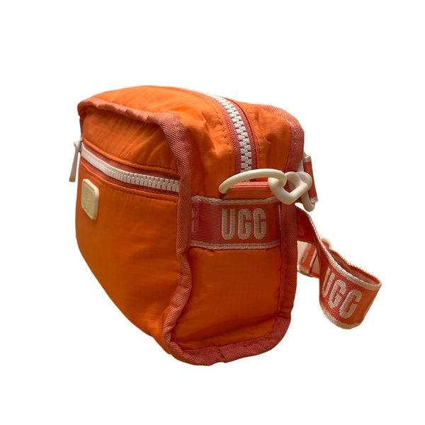 Ugg Women’s Orange Nylon Signature Logo Adjustable Strap Crossbody Bag Size S