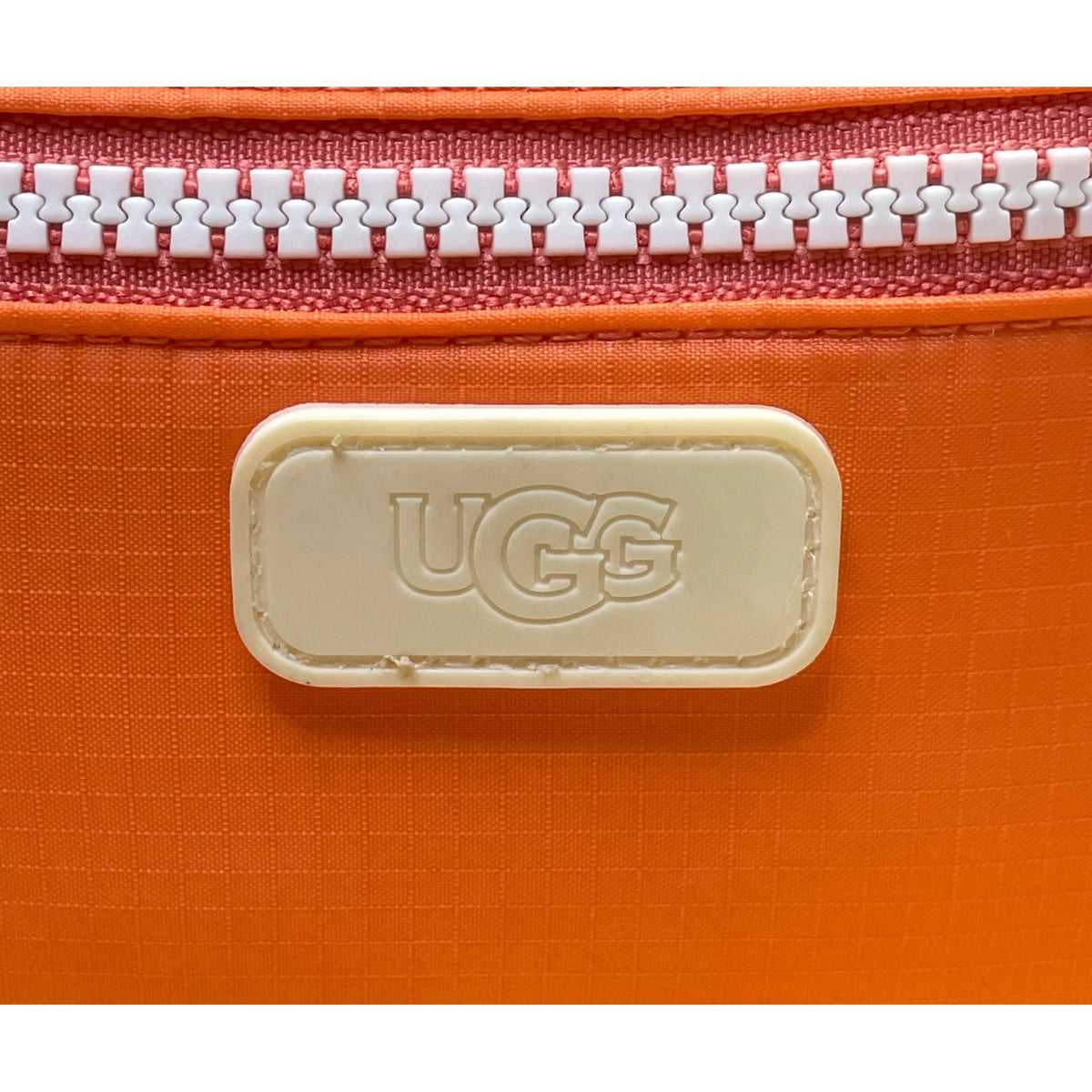 Ugg Women’s Orange Nylon Signature Logo Adjustable Strap Crossbody Bag Size S
