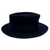 Golden Gate Hat Co Mens Black Wool Fedora Hat Size Large Satin Lining & Ribbon