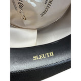 Golden Gate Hat Co Mens Black Wool Fedora Hat Size Large Satin Lining & Ribbon