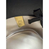 Golden Gate Hat Co Mens Black Wool Fedora Hat Size Large Satin Lining & Ribbon