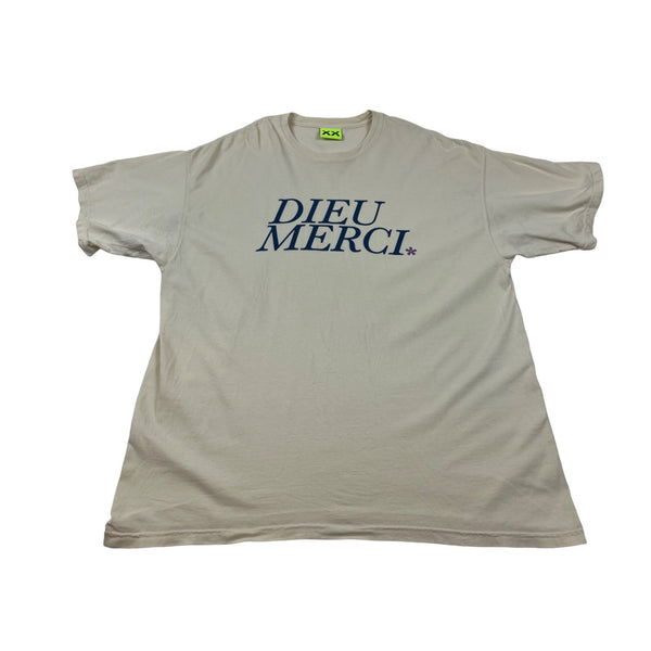 Supervsn Studios White Dieu Merci T Shirt Sz XXL