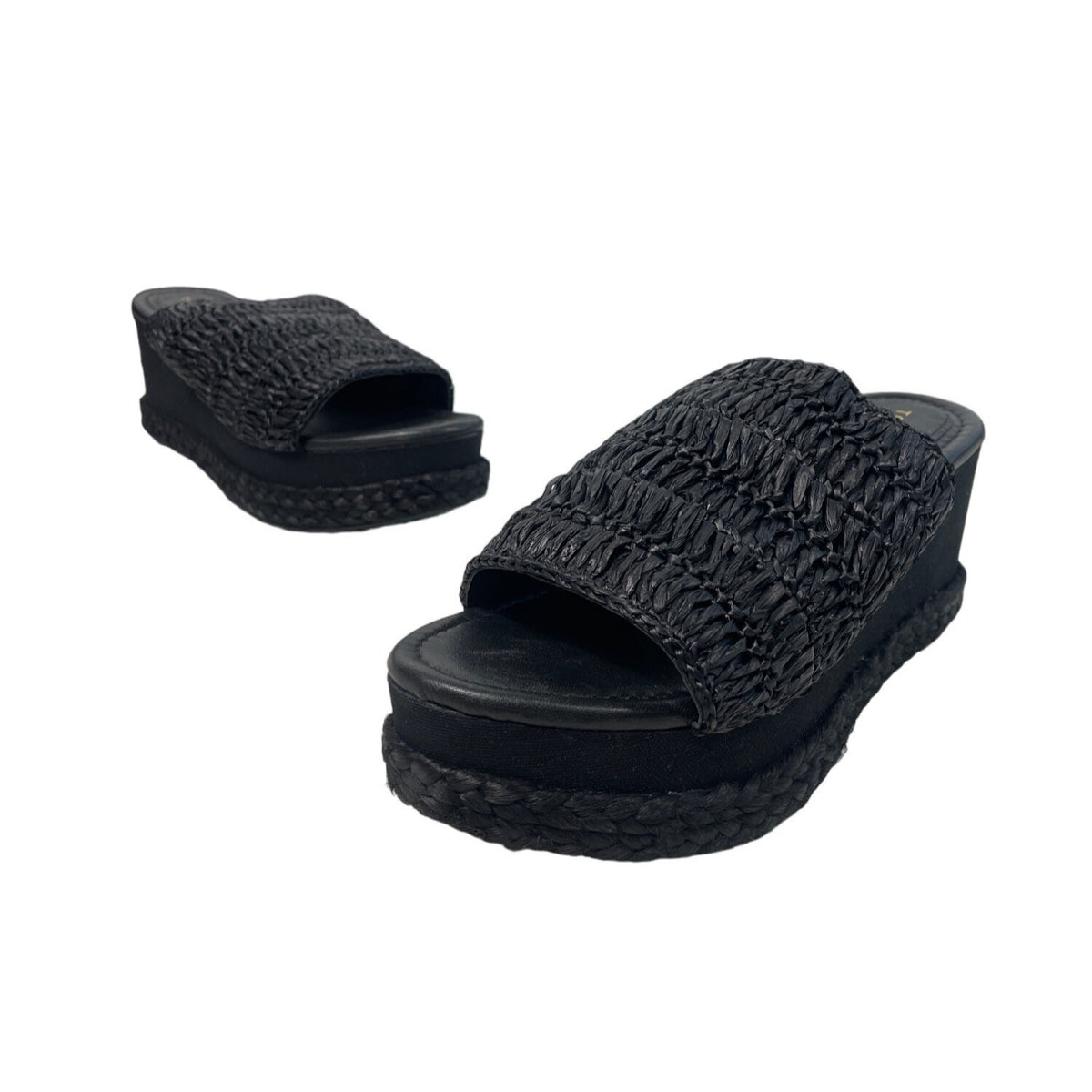 Torgeis Women's Black Platform Sandals Sz 10 (EU 42) NWB