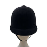 Vintage Westbury Hunt Cap Equestrian Riding Helmet Black Velvet Size 7 3/8 - 60