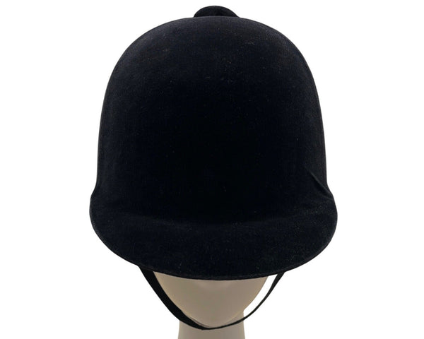 Vintage Westbury Hunt Cap Equestrian Riding Helmet Black Velvet Size 7 3/8 - 60