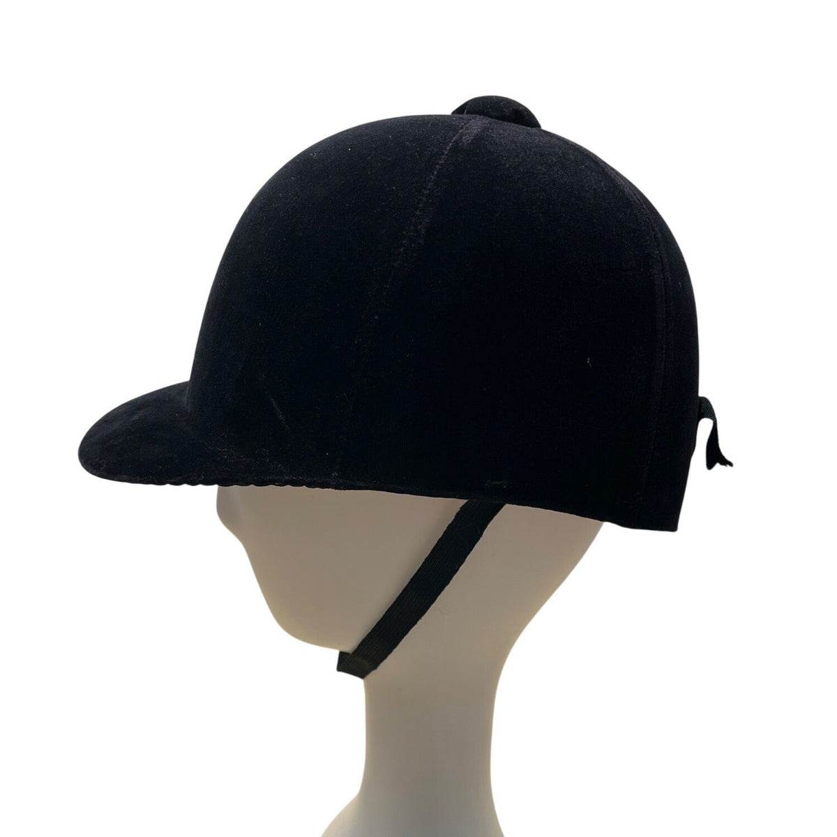 Vintage Westbury Hunt Cap Equestrian Riding Helmet Black Velvet Size 7 3/8 - 60