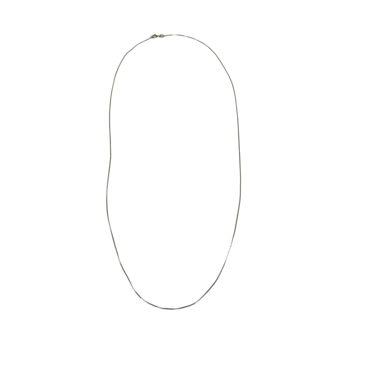 Sterling Silver Womens Snake Chain Necklace Minimalist Style Lightweight Design 24 Inches