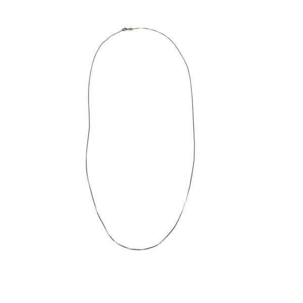 Sterling Silver Womens Snake Chain Necklace Minimalist Style Lightweight Design 24 Inches