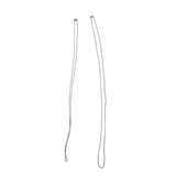 Sterling Silver Womens Snake Chain Necklace Minimalist Style Lightweight Design 24 Inches