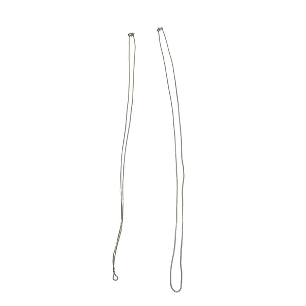 Sterling Silver Womens Snake Chain Necklace Minimalist Style Lightweight Design 24 Inches