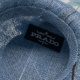 Prado Women's Blue Faux Feathers With Chin Loop Fascinator Hat