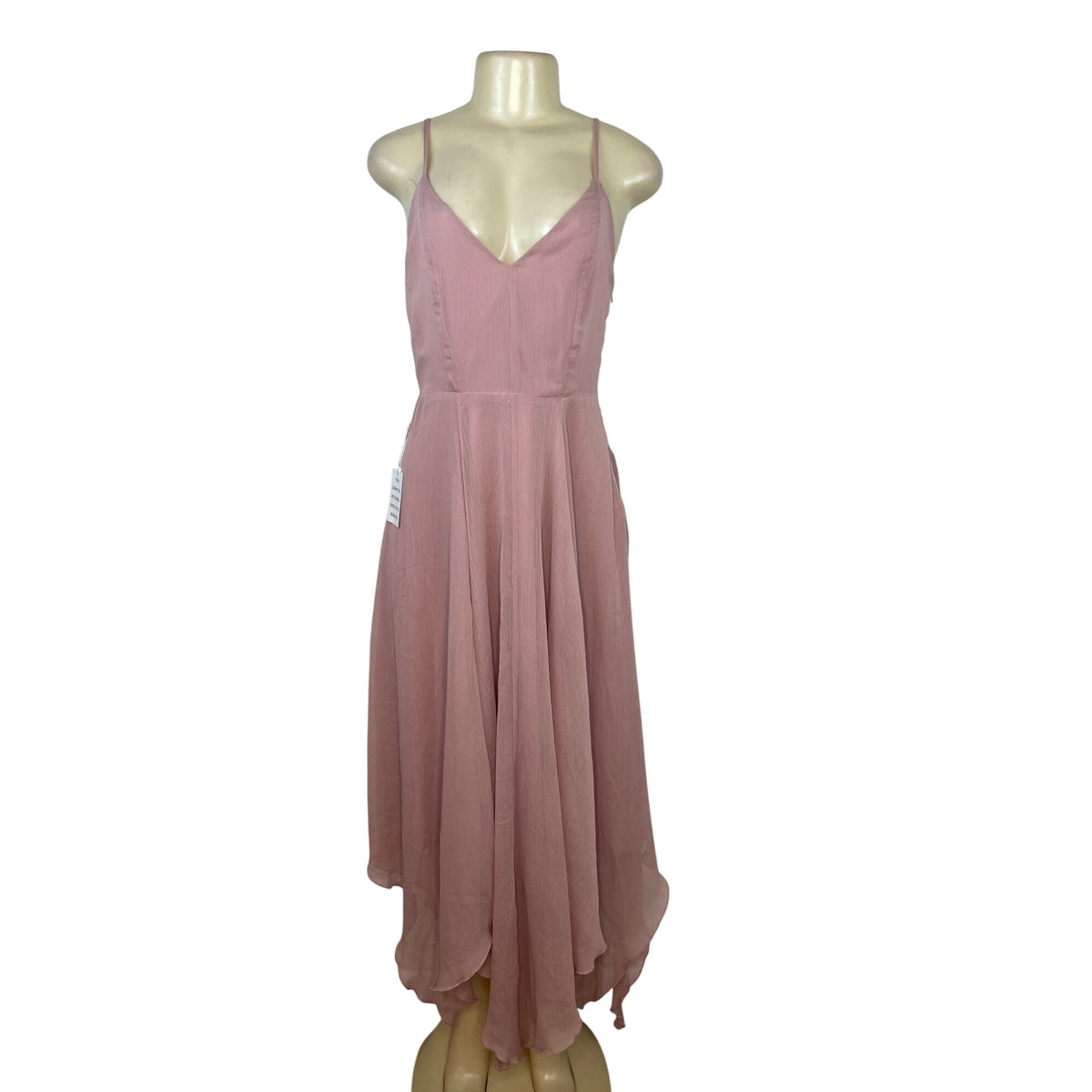 Mia Joy Women’s Dusty Pink Sleeveless Spaghetti Strap Midi Dress Sz S - New
