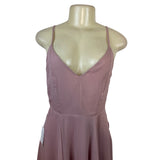 Mia Joy Women’s Dusty Pink Sleeveless Spaghetti Strap Midi Dress Sz S - New