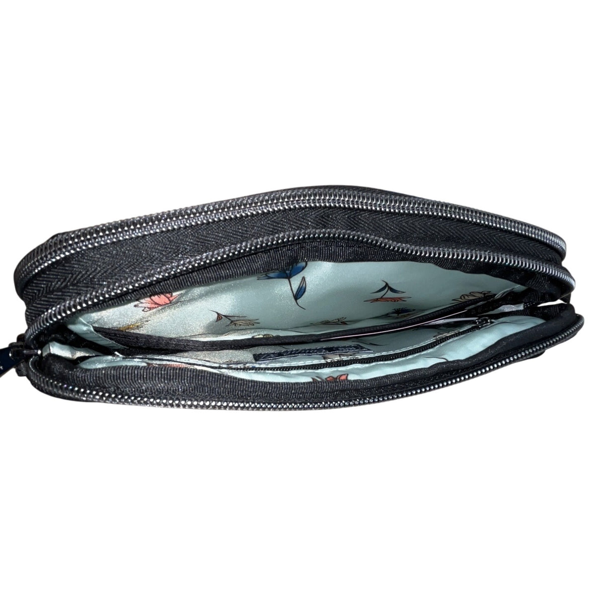 Lug Quilted Black Colorful Stitching & Adjustable Strap Coupe XL Crossbody Bag