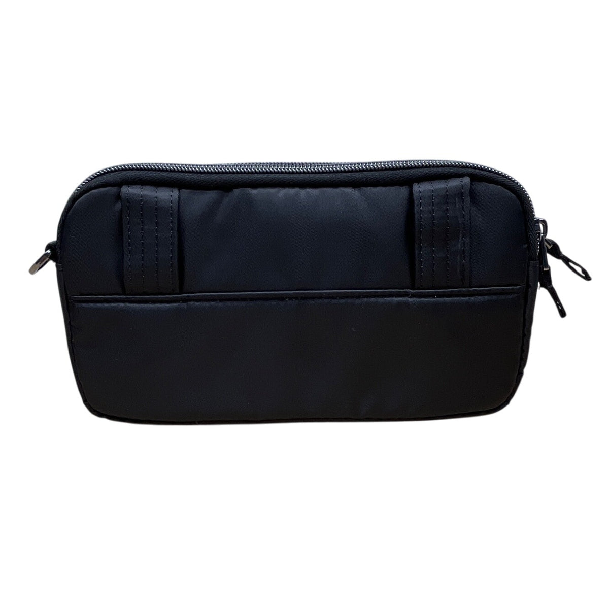 Lug Quilted Black Colorful Stitching & Adjustable Strap Coupe XL Crossbody Bag