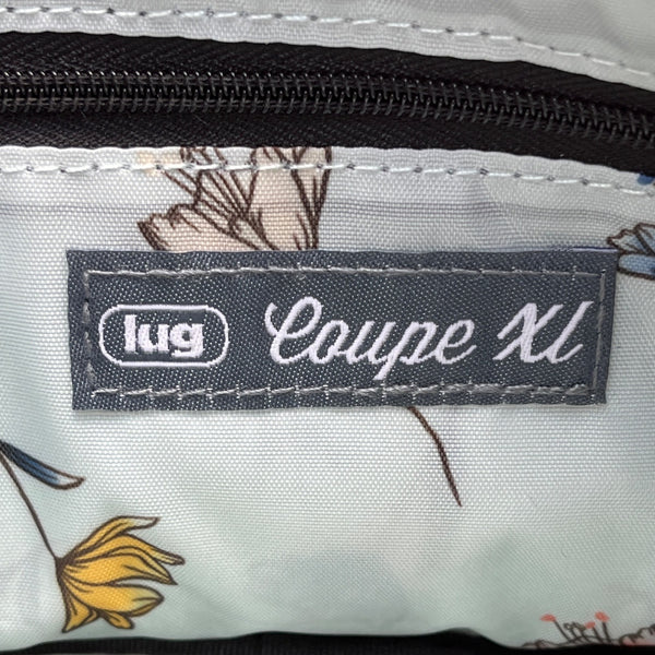 Lug Quilted Black Colorful Stitching & Adjustable Strap Coupe XL Crossbody Bag