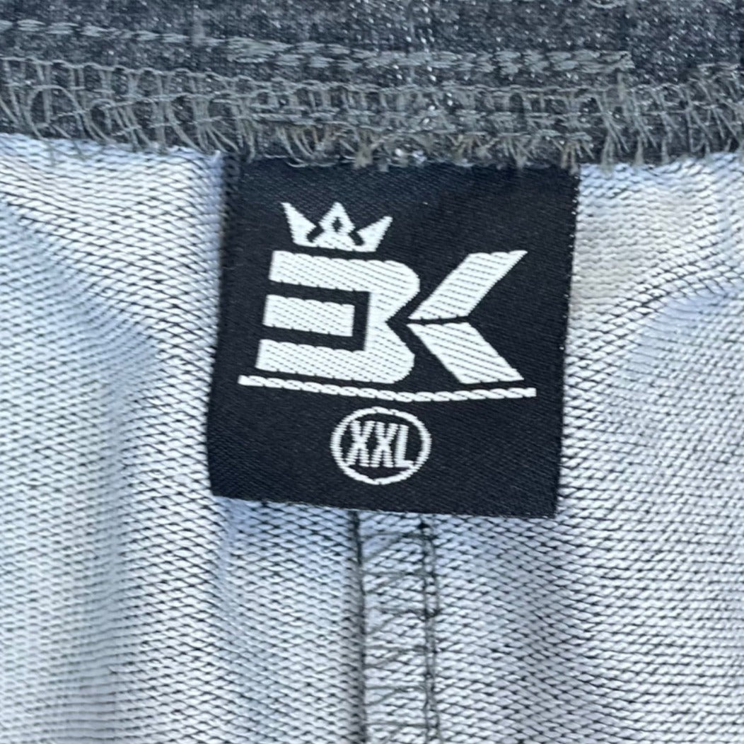 BK Mens Charcoal Gray Athletic Sweatpants Drawstring Waist  Knit Size XXL - New