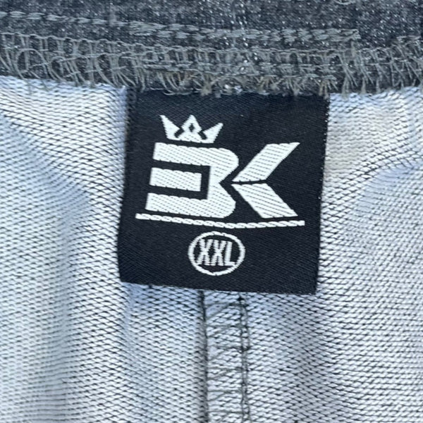 BK Mens Charcoal Gray Athletic Sweatpants Drawstring Waist  Knit Size XXL - New