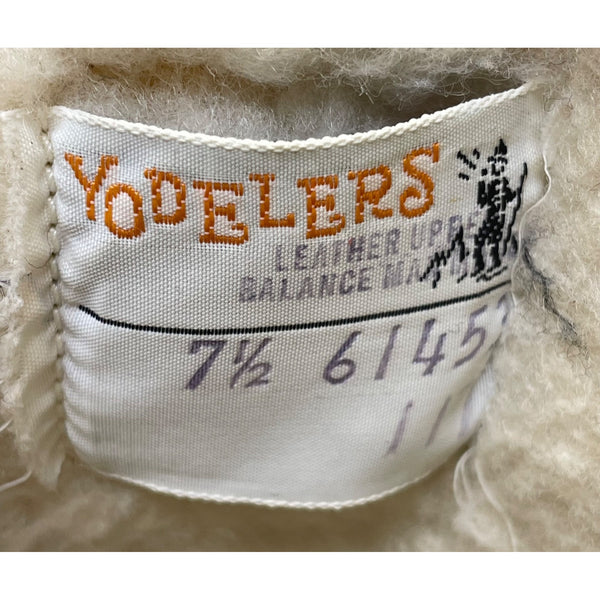 Yodelers Women’s Brown Suede Fur-Lined Lace-Up Winter Boots Size 7.5