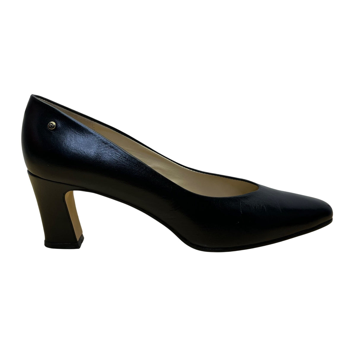 Etienne Aigner Women’s  Black Leather Taylor Design Classic Heels Size 8.5 M