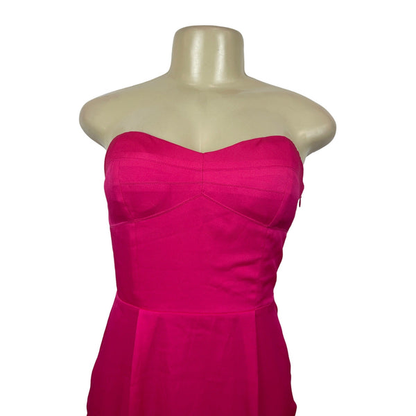 BCBGeneration Women's Pink Strapless Dress with Side Zipper Sz XS