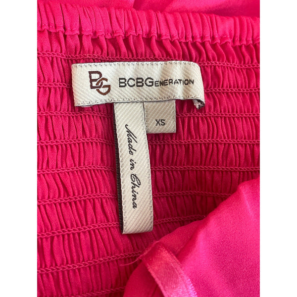 BCBGeneration Women's Pink Strapless Dress with Side Zipper Sz XS