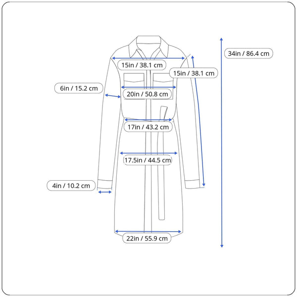 Gloria Vanderbilt Blue Denim Button-Up Shirt Dress Sz M