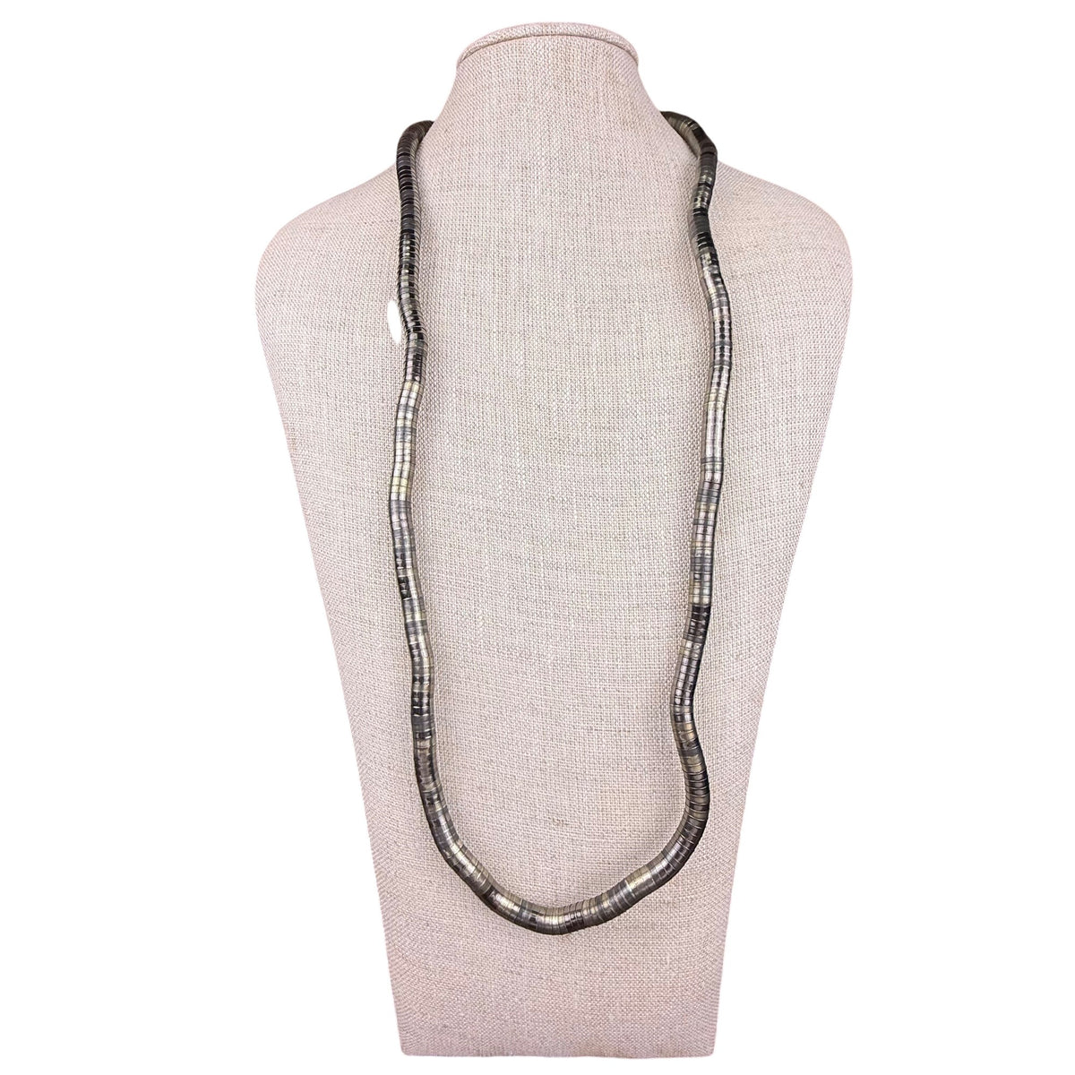 Vintage Unknown Metal Snake Bendable Abstract Necklace Retro Style