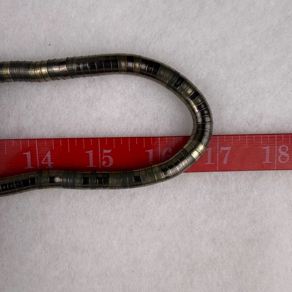 Vintage Unknown Metal Snake Bendable Abstract Necklace Retro Style