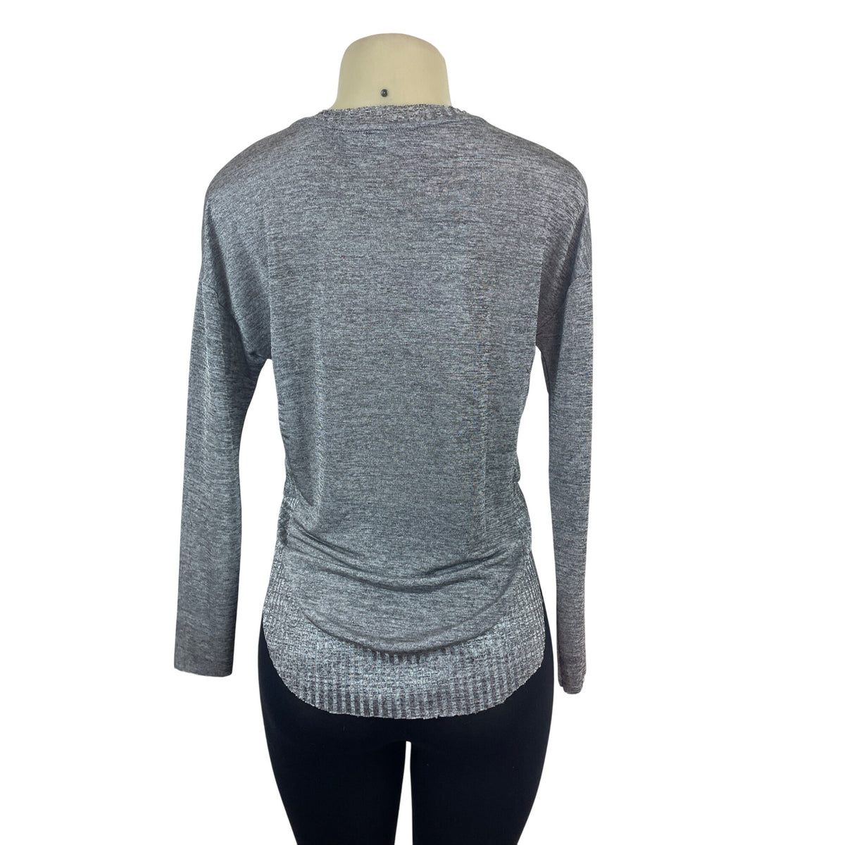 Zara W/B Collection Women Long Sleeve Heather Gray Top Size S- New