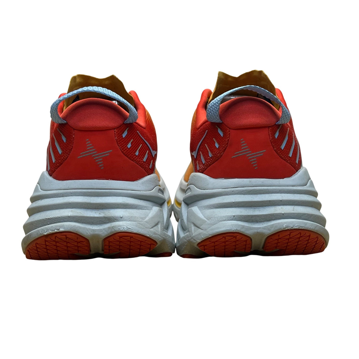 Hoka One One Men’s Orange/Red Mesh Bondi X +Carbon Fiber Running Shoes Size 12D