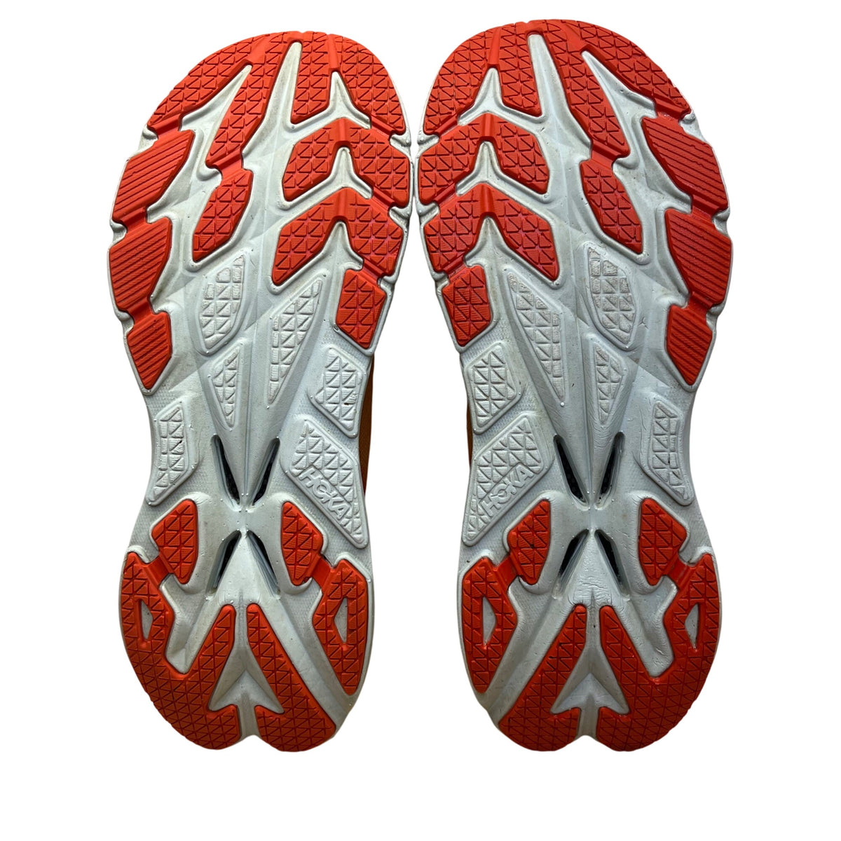 Hoka One One Men’s Orange/Red Mesh Bondi X +Carbon Fiber Running Shoes Size 12D