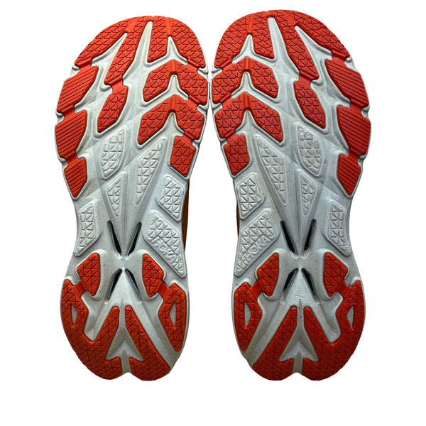 Hoka One One Men’s Orange/Red Mesh Bondi X +Carbon Fiber Running Shoes Size 12D