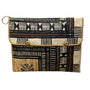Traditional Handcrafted Black & Beige Bark Envelope Bag With Geometric Design
