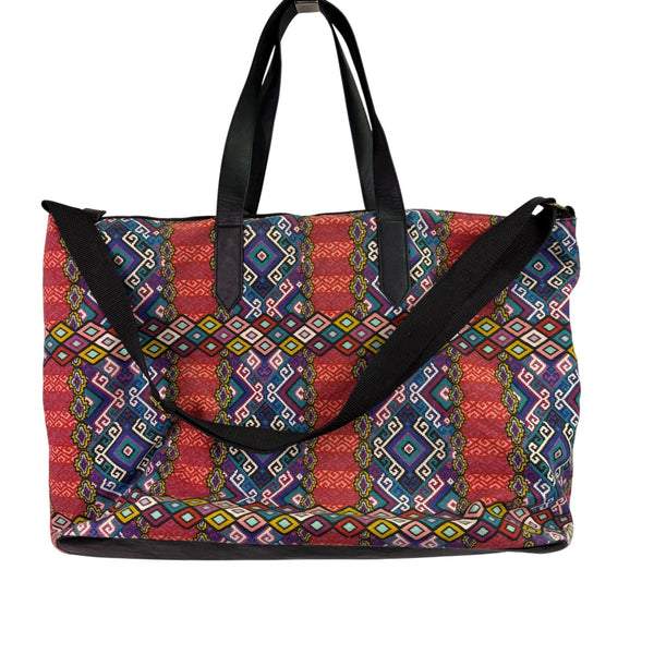 Mossimo Womens Multi-Color Polyester Tote Bag W/ Adjustable Strap & Tassel Accent OS