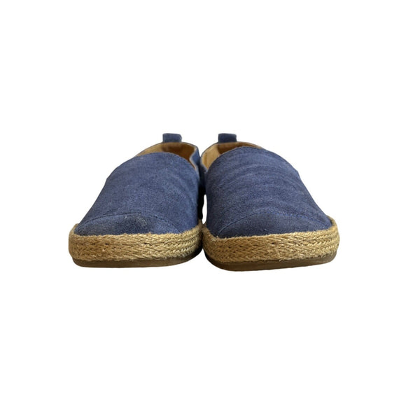 Aquatalia Men's Blue Suede Flat Shoes Sz 9M