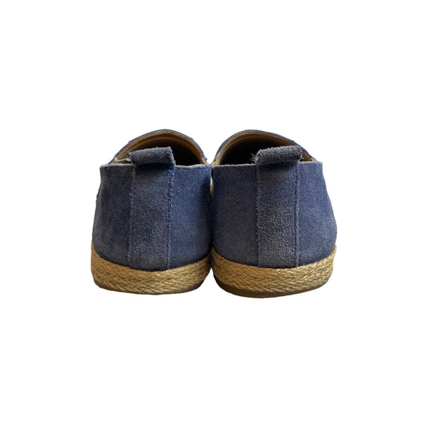 Aquatalia Men's Blue Suede Flat Shoes Sz 9M