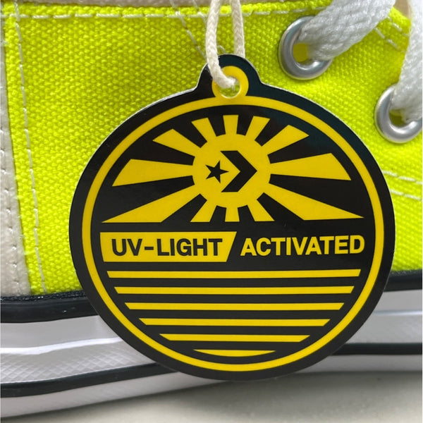 Converse Youth Boy's Yellow Chuck Taylor Uv Light Hi Top Sz 11C - NWT