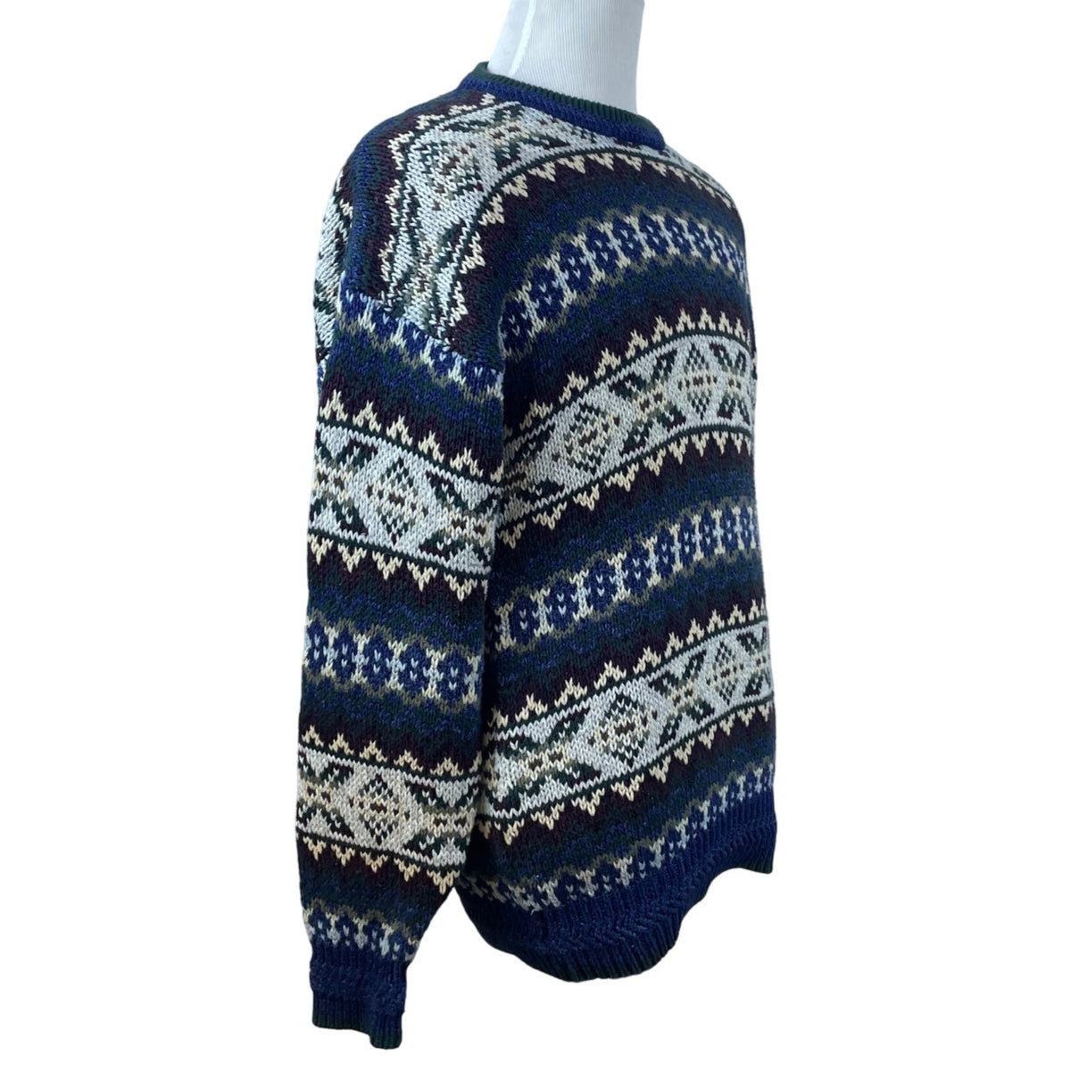 Gant Men’s Sweatshirt Multicolor Fair Isle Knit Sweater Sz XL