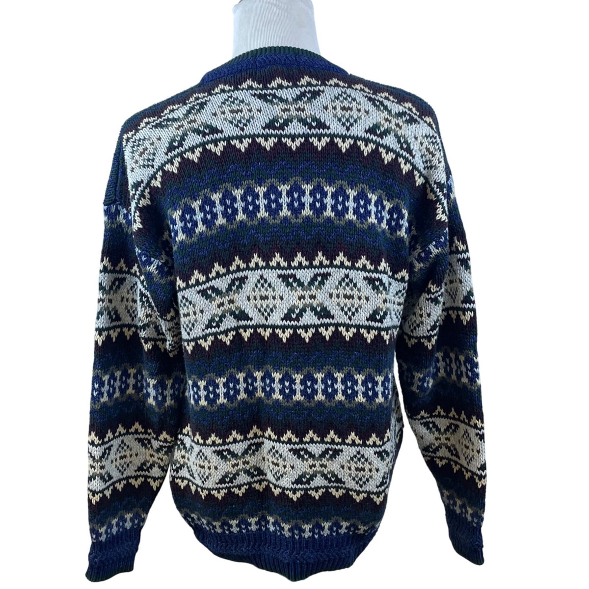 Gant Men’s Sweatshirt Multicolor Fair Isle Knit Sweater Sz XL