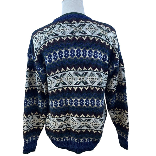 Gant Men’s Sweatshirt Multicolor Fair Isle Knit Sweater Sz XL