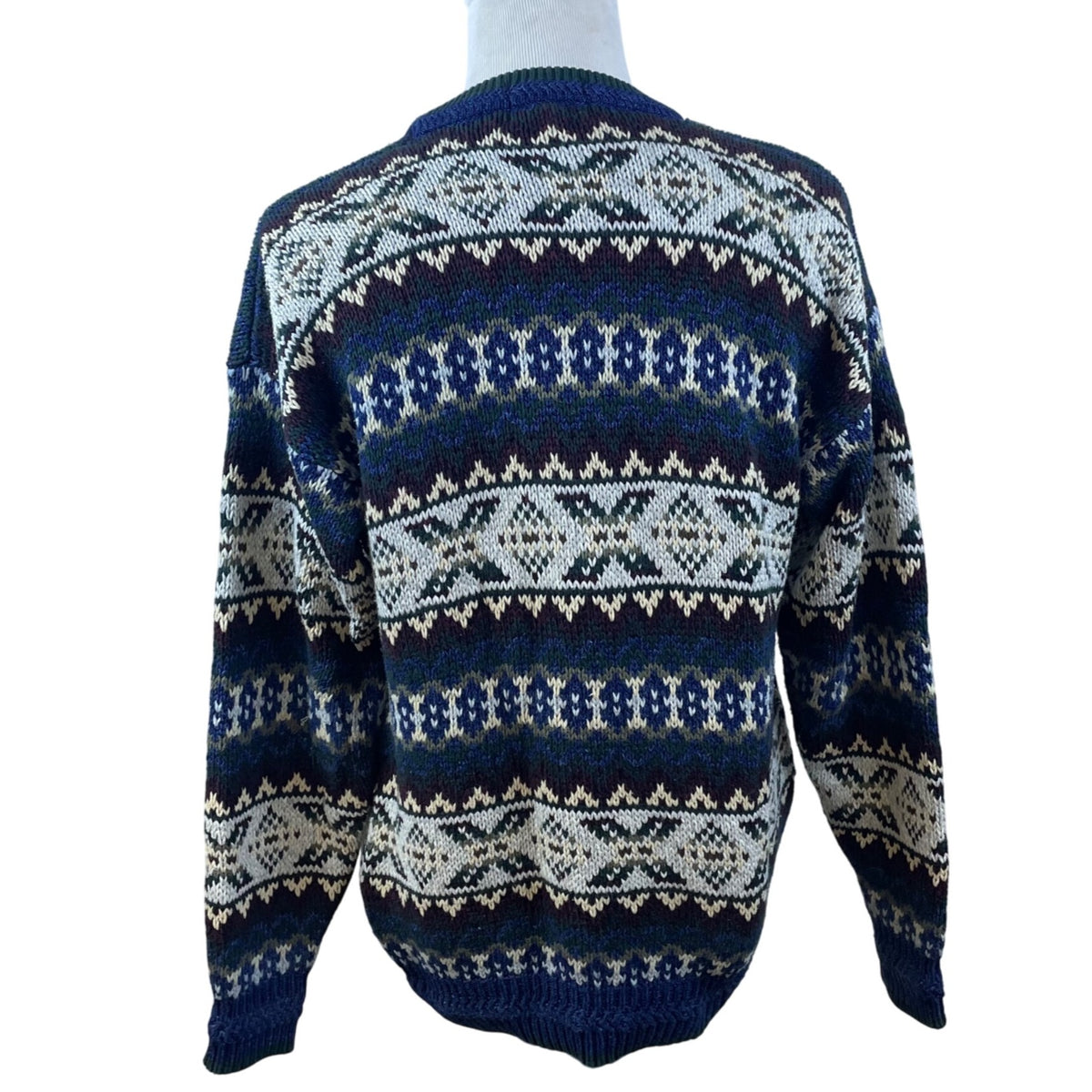 Gant Men’s Sweatshirt Multicolor Fair Isle Knit Sweater Sz XL