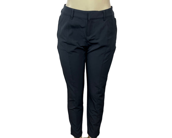 32 Cool Womens Black Stretch Ankle Pants Comfortable Fit 6- New