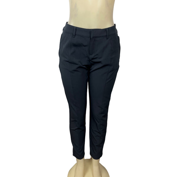 32 Cool Womens Black Stretch Ankle Pants Comfortable Fit 6- New