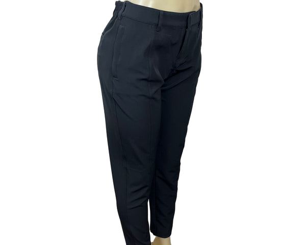 32 Cool Womens Black Stretch Ankle Pants Comfortable Fit 6- New