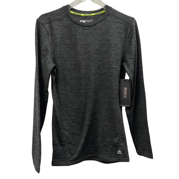 RBX Mens Gray Polyester Long-Sleeve Performance Shirt Size Small NWT