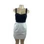 Walter Black & White Sleeveless Mini Dress With Sweetheart Neckline Sz S