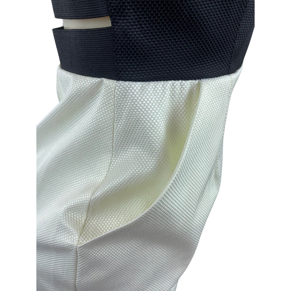 Walter Black & White Sleeveless Mini Dress With Sweetheart Neckline Sz S